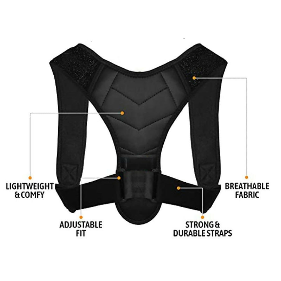 Adjustable Body Posture Corrector Belt - Back and Shoulder Support Brace for Men and Women - Spine Alignment and Pain Relief