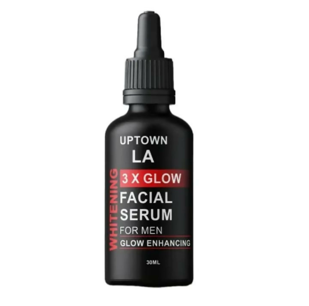Upown LA 3X Glow Facial Serum for Men Brightening Hydrating and Healthy Skin Care