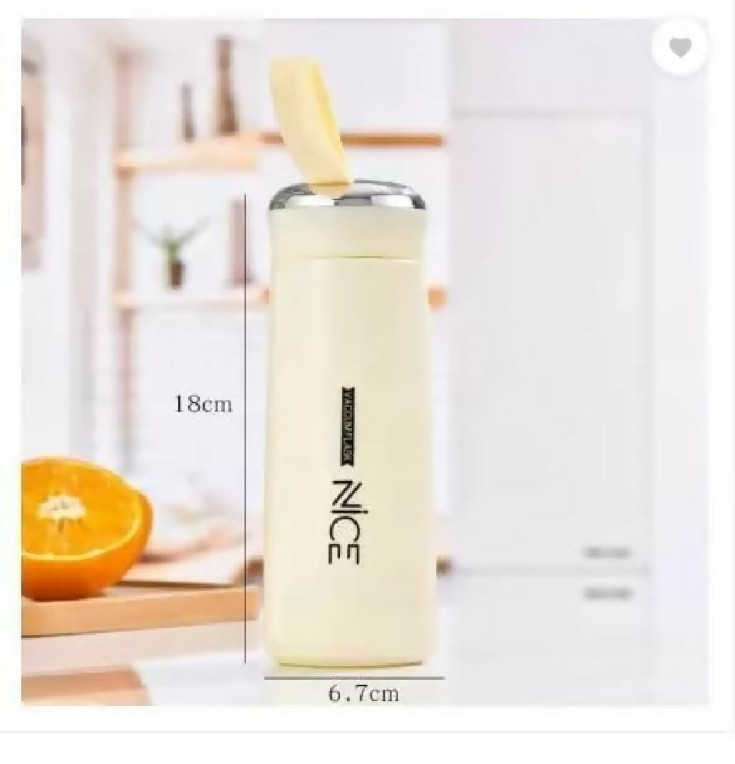 BPA-Free-Glass-Water-Bottle-400ml-Portable-Tumbler-With-Protective-Plastic-Shell-For-School-Gym-Home-Office-Random-Color