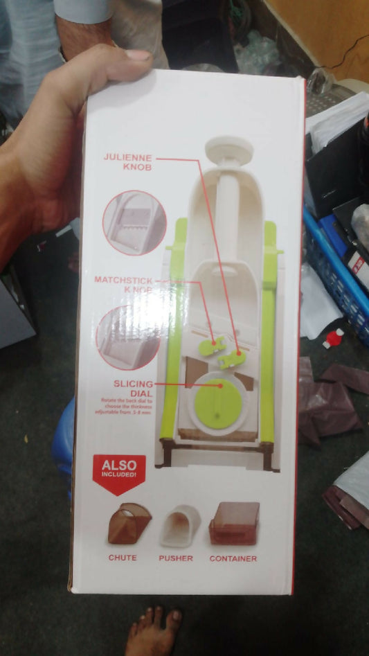Safe Slice Vertical Mandoline Slicer Adjustable Multi Purpose Cutter