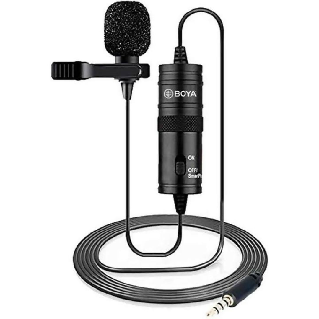 Boya BY M1 Professional Lavalier Lapel Microphone 35mm Clip On Mic For Android Smartphone DSLR Camera PC Audio Video Recording