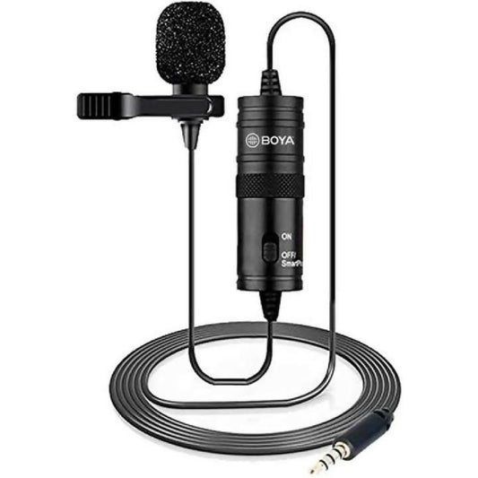 Boya BY M1 Professional Lavalier Lapel Microphone 35mm Clip On Mic For Android Smartphone DSLR Camera PC Audio Video Recording