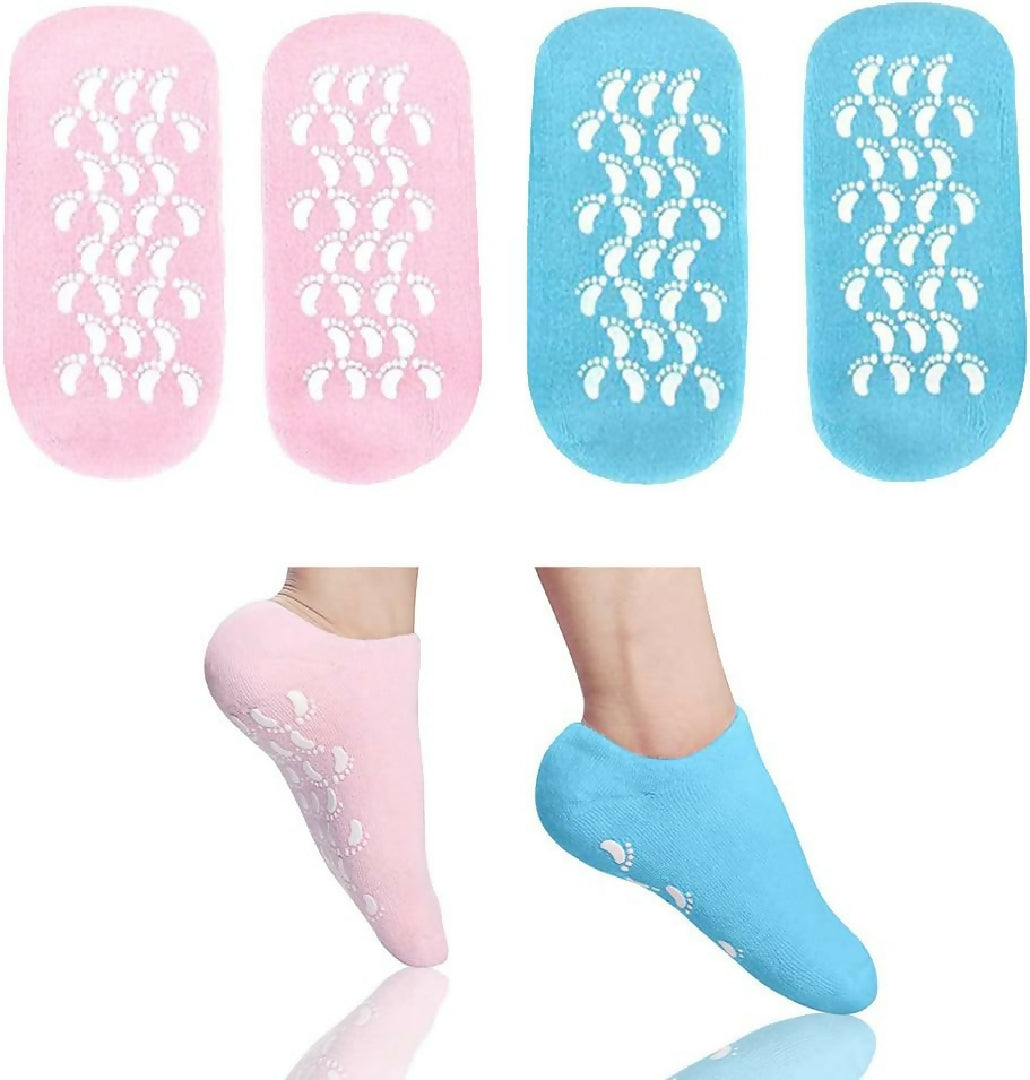 1 Pairs of Gel Socks Soft Moisturising Socks Gel Socks Spa Socks Super Soft Spa Socks with Gel Moisturising Socks Can be Used for Cracked Skin