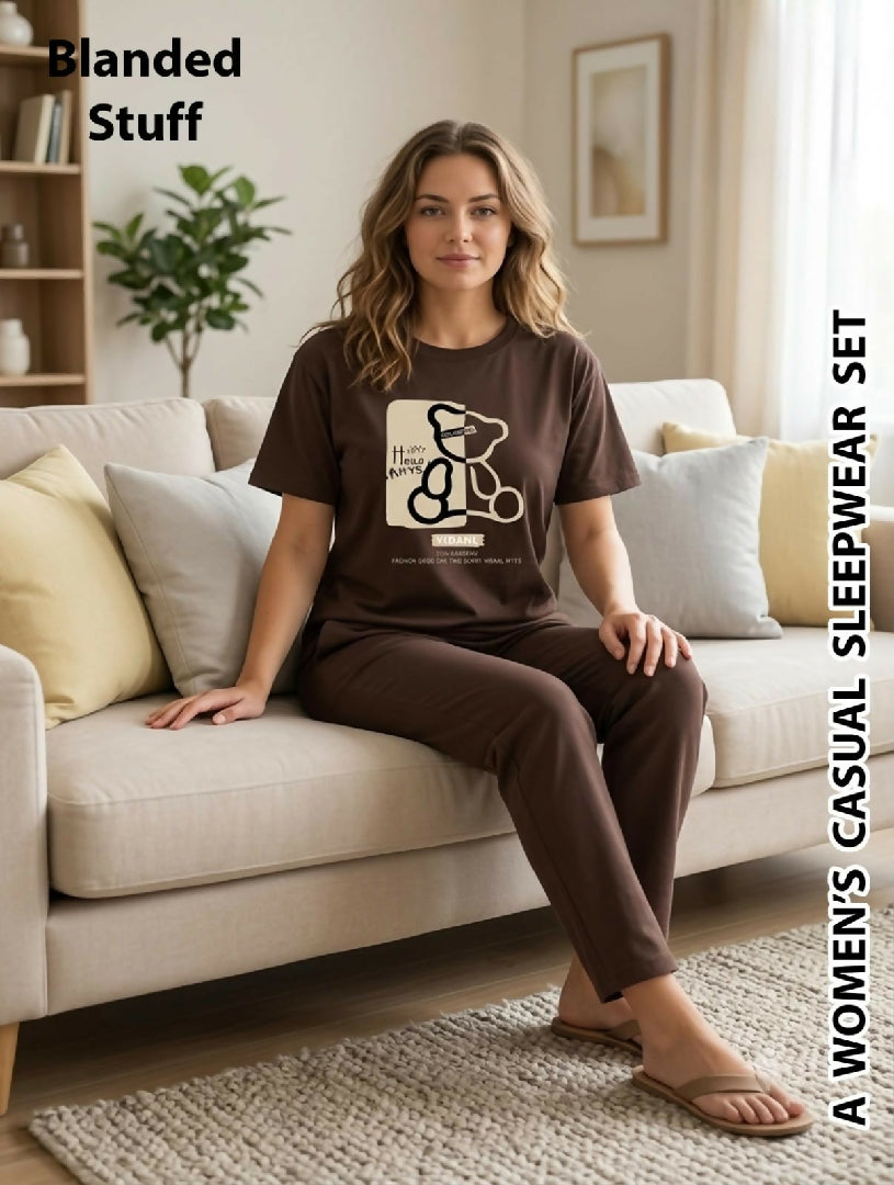 Women Elegant Trouser Shirt (Blended Stuff)