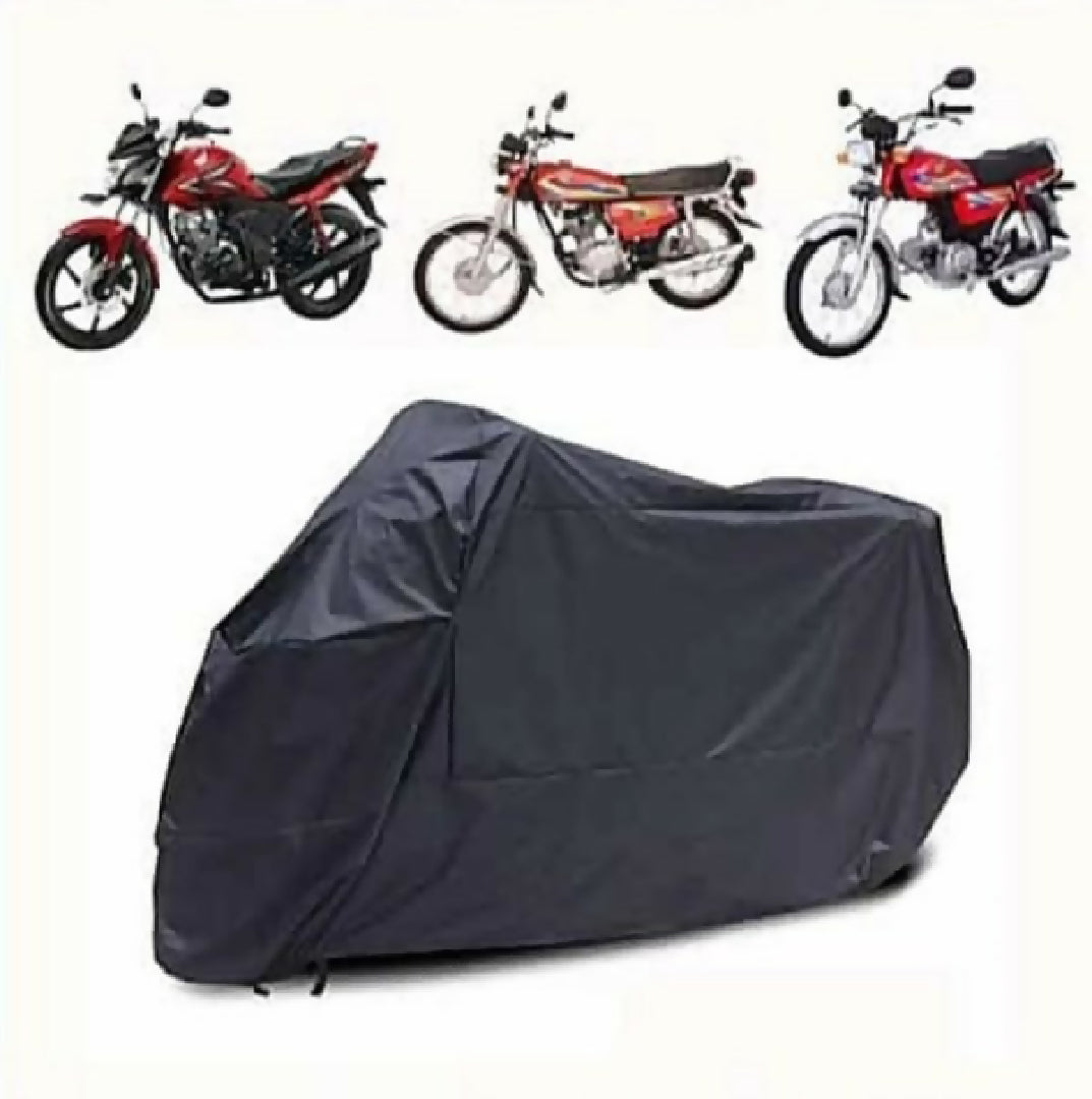 Bike Cover Dust Water Proof Universal 70 and 125 Scratch Rust Proof Cover Random Color