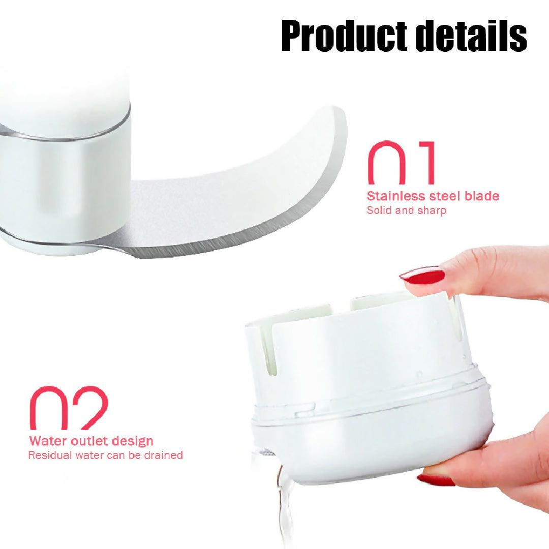 Pack of 2 Combo Deal Garlic Tool and Mini Chopper Grinding Crusher - Kitchen Chopper