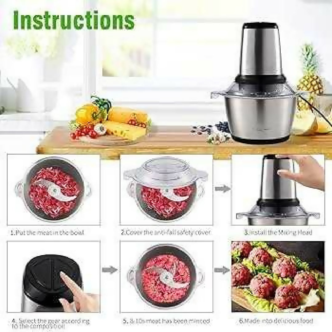 Electric Food Chopper 3 Liters
