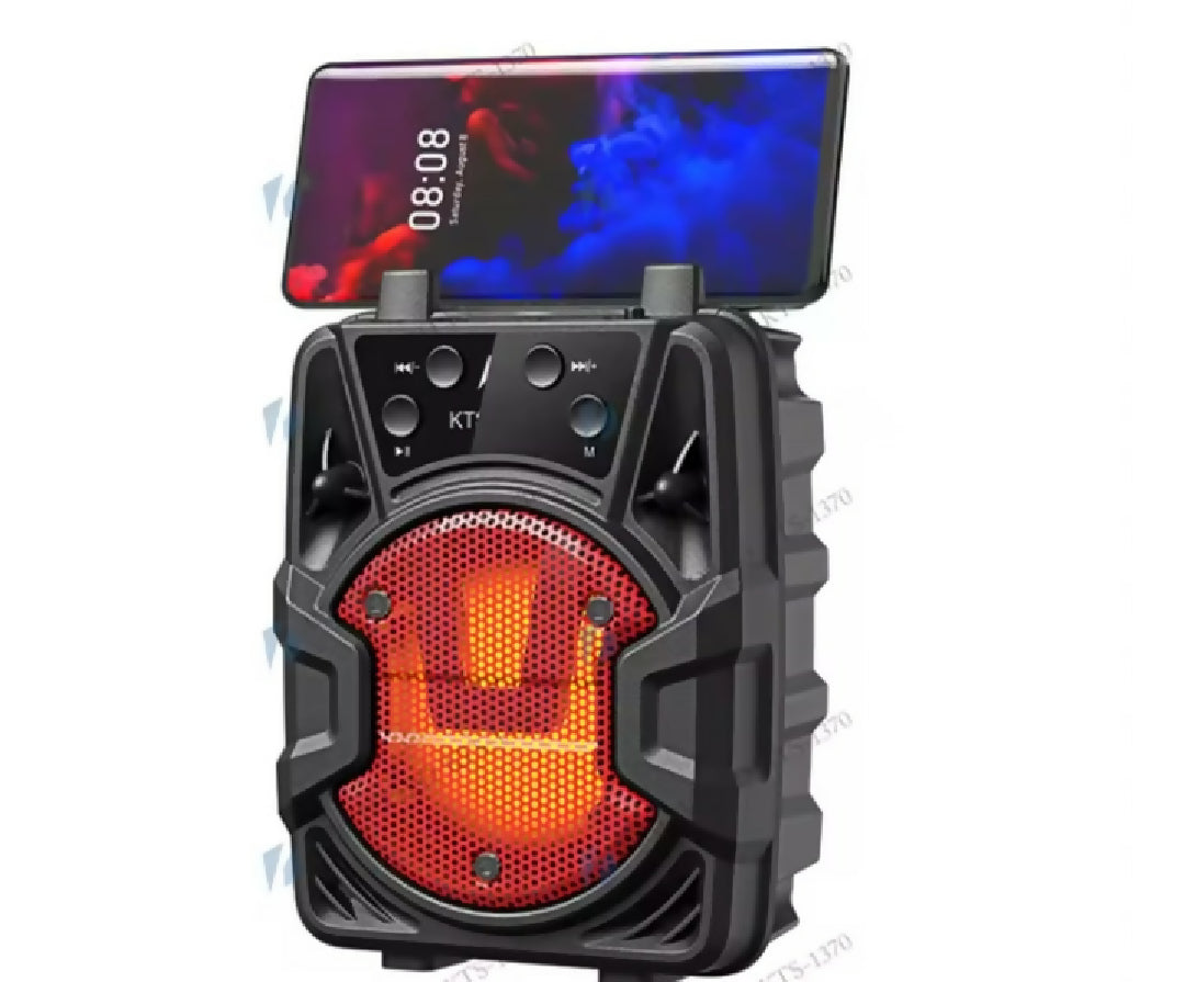 Portable Wireless Bluetooth Speaker 3 Inch Mini Sound System with Mobile Holder with LED Light