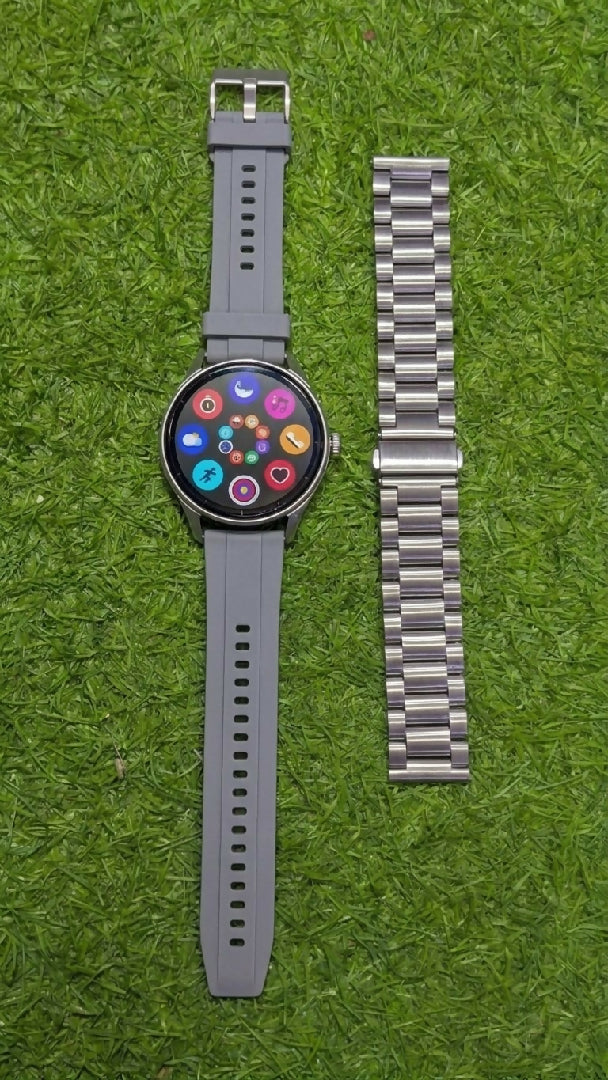 V19 Pro Round Smart Watch with Bluetooth Calling And Fitness Tracker HD Display Call Features