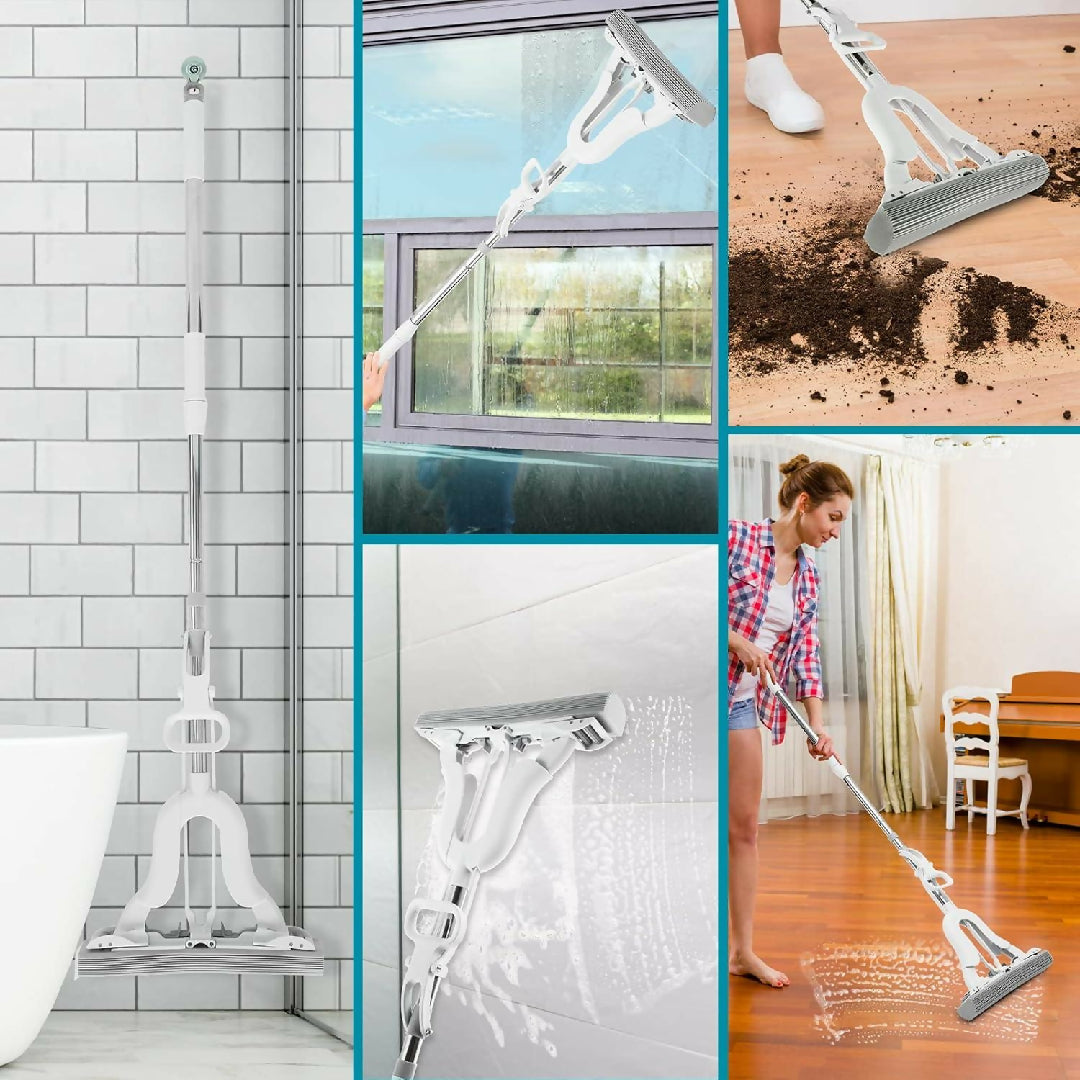 Adjustable Squeeze Water Floor Cleaning Magic Sponge Mop In Stock