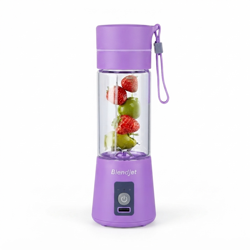 Portable Mini 6 Blade Juicer Blender 380ml Rechargeable Smoothie Cup Random Color