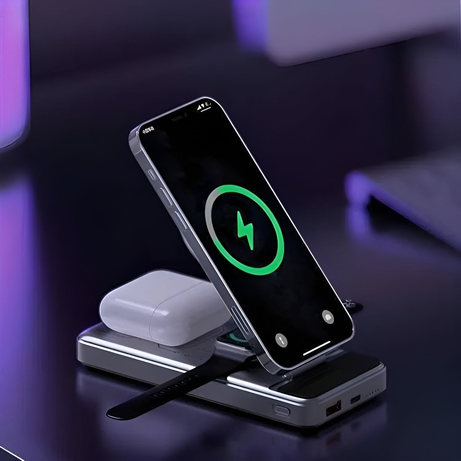 Mfish Magnetic Wireless Pwer Bank 5 in 1 Charging Station