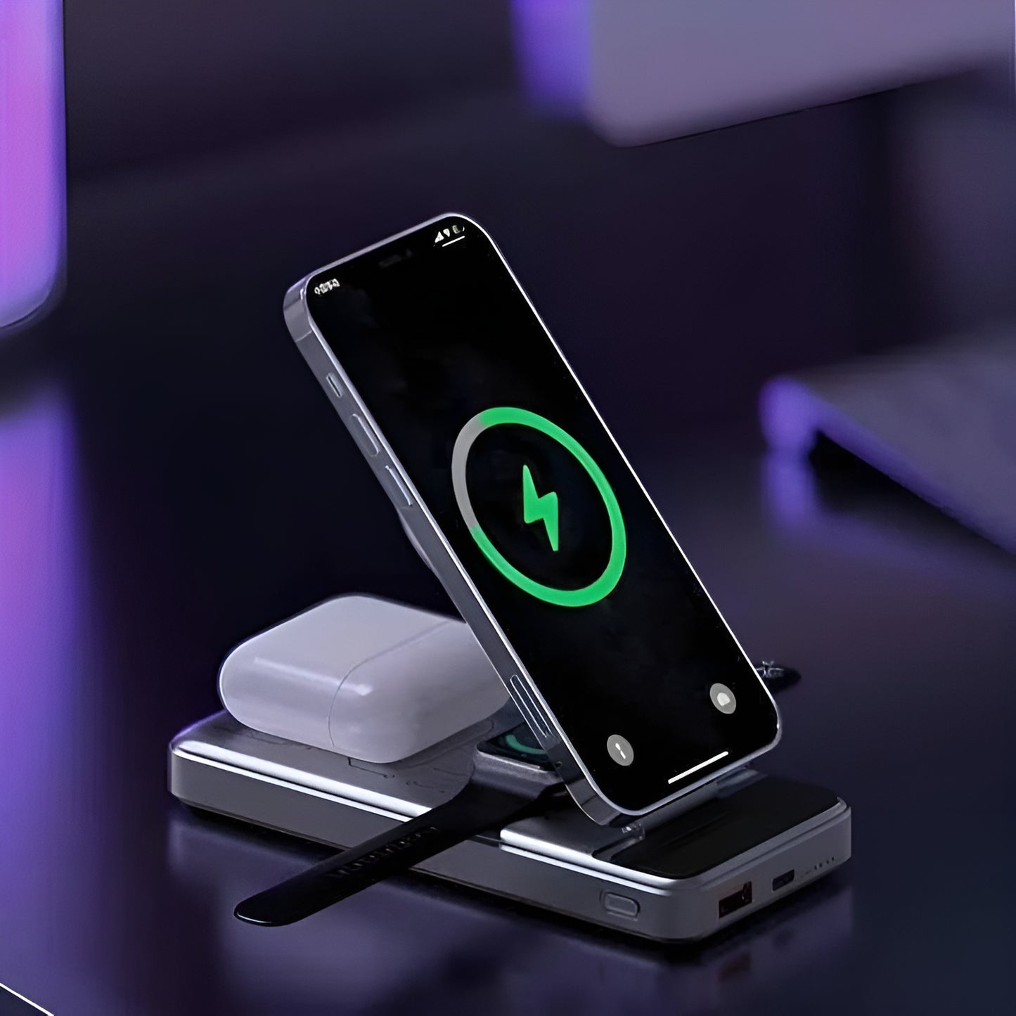 Mfish Magnetic Wireless Pwer Bank 5 in 1 Charging Station
