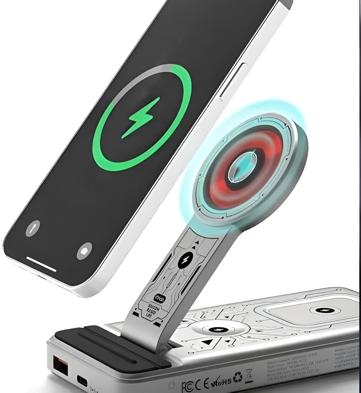 Mfish Magnetic Wireless Pwer Bank 5 in 1 Charging Station