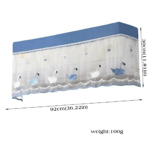 Transparent Ac Cover Inner 1 Ton 1 5 Ton Double Layer Dust Proof Waterproof AC Cover Adjustable Indoor Air Conditioner Cover