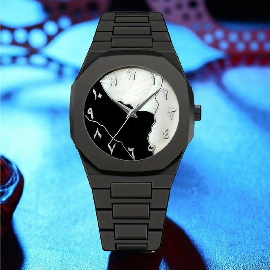 Men Luxury Arabic Dial Watch Water Resistant Minimalist Colorful Timepiece