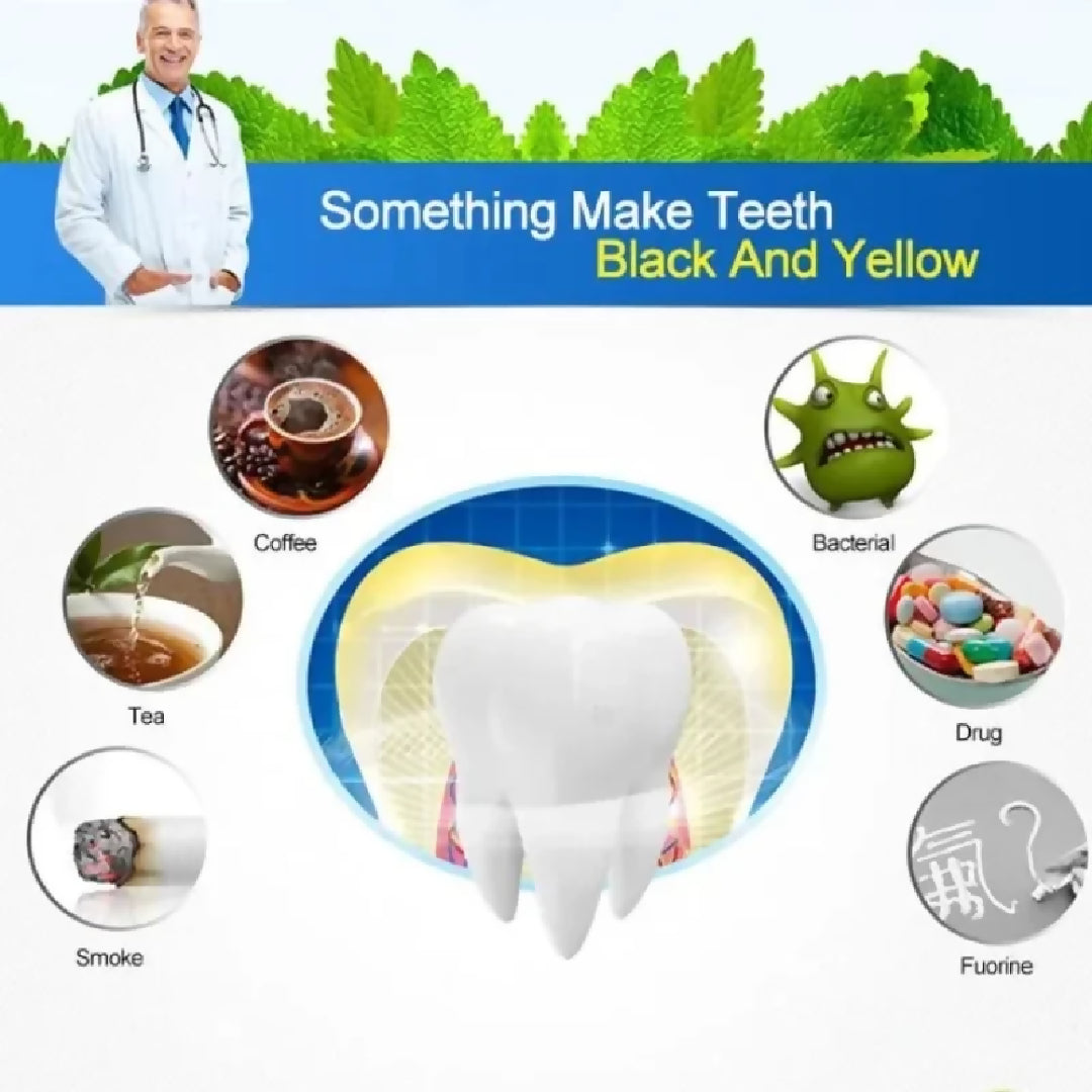 Gegemoon 5D Teeth Whitening Strips Professional 5 Day Whitening Kit Enamel Safe Teeth Whitening Strips Deep Stain Removal Mint Flavor 7 Pairs