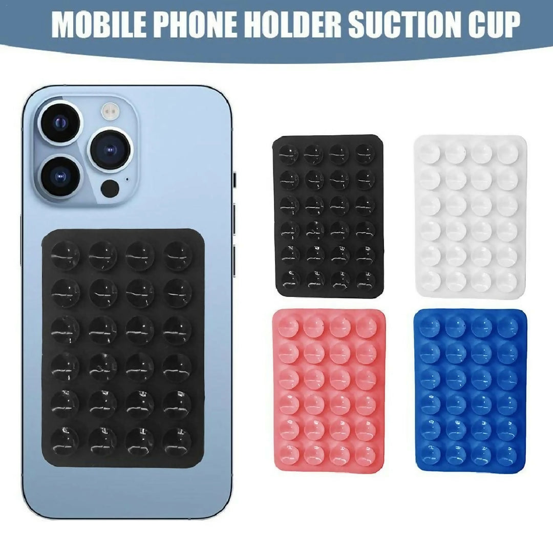 Mobile Bubble Grip Silicone Suction Both Side Bubble Grip Cup Phone Strong Grip Holder Hands Free Random Color