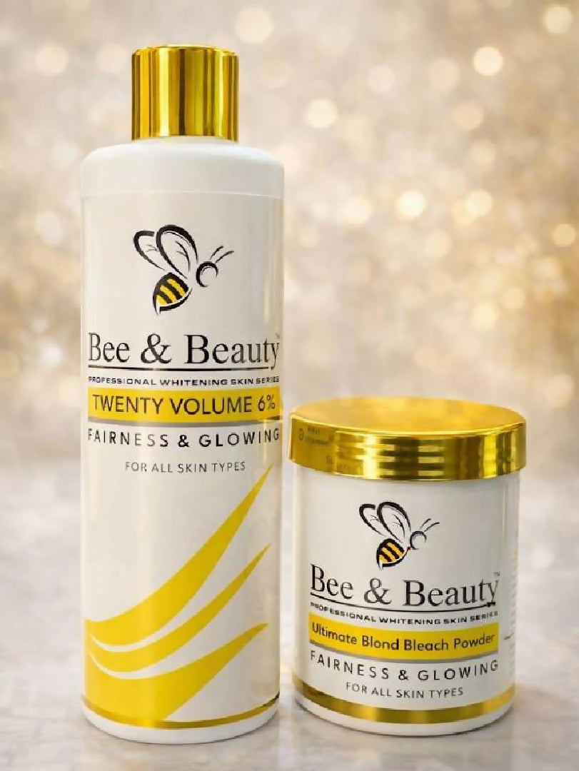 Bee and Beauty bleach cream and developer 1 piece