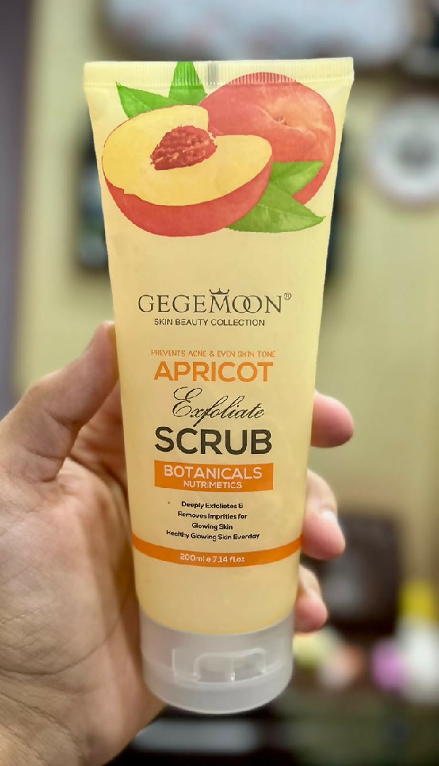 Gegemoon New Fruity Exfoliation Scrub - Deep Cleansing and Brightening Body Scrub - Apricot - 200ml