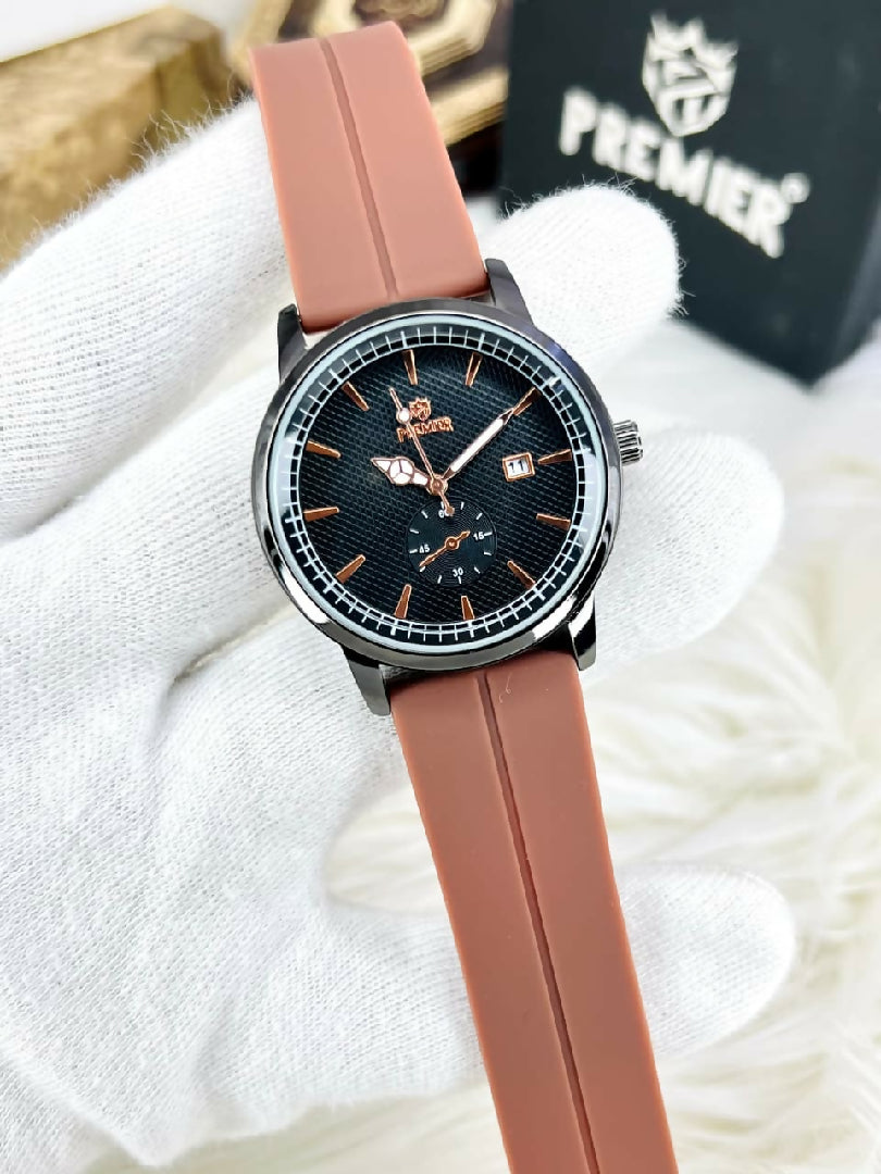 Premier Classic Dial Executive Silicone Watch