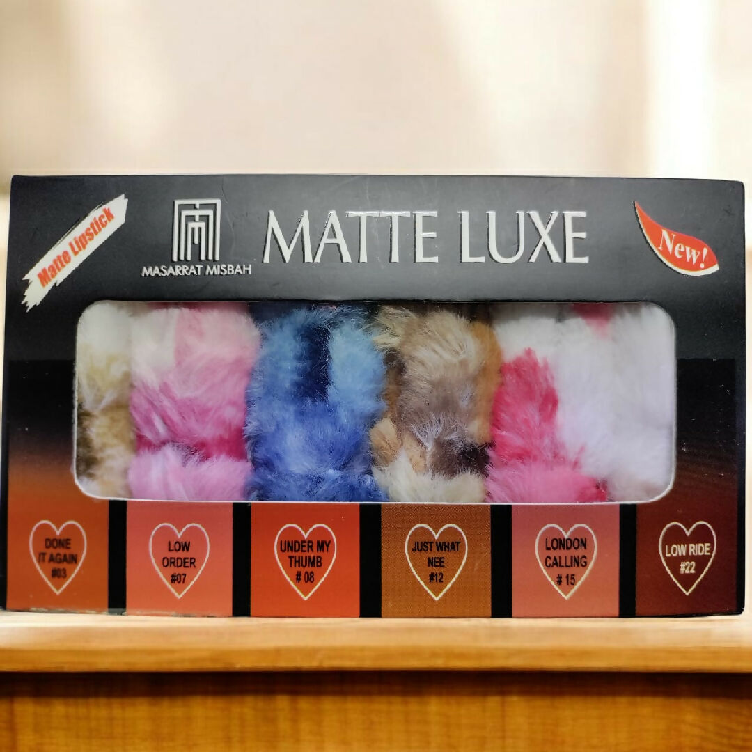 High Pigmented Fluffy Velvet Matte Lipstick - Pack of 6 - Soft Matte Finish