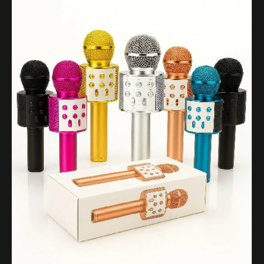 Premium Wireless Bluetooth Karaoke Microphone with Built-in Speaker
