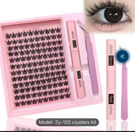 Flowering One Second Cluster Lashes Kit 1 Piece