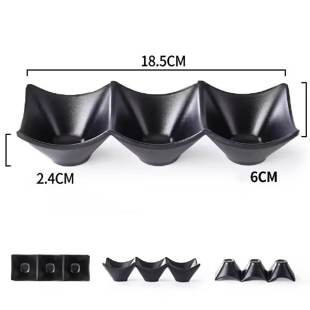 3-Compartment-Dipping-Sauce-Dish-BPA-Free-Plastic-Condiment-Server-for-Hot-Pot-Sushi-Appetizers-Microwave-Dishwasher-Safe-random-color