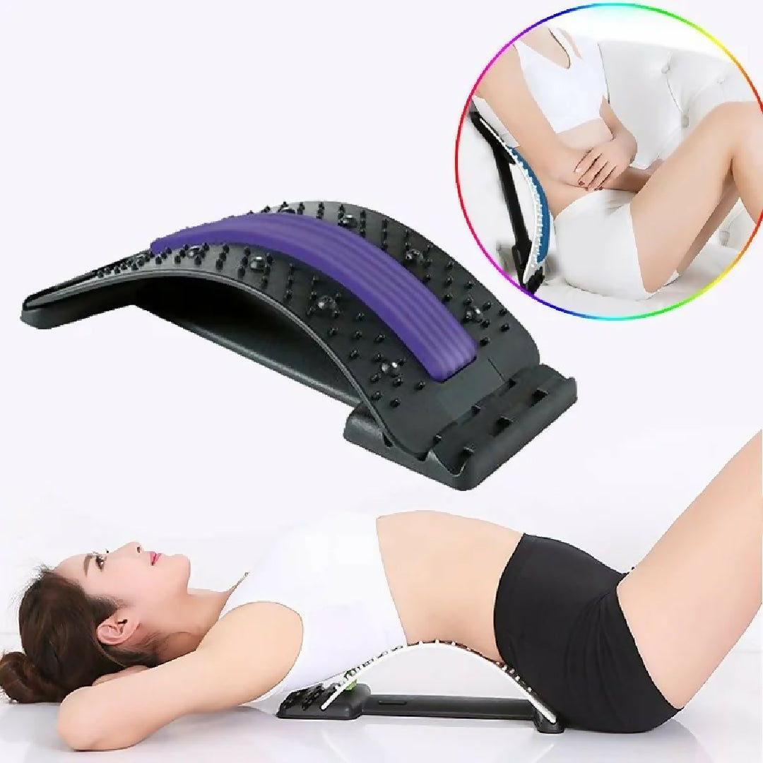Back Stretcher For Spine Lower Lumbar Massage Support Spine Pain Relief Back Massage Posture Corrector Lumbar Support Device Muscle Pain Relief Lower Back Massager