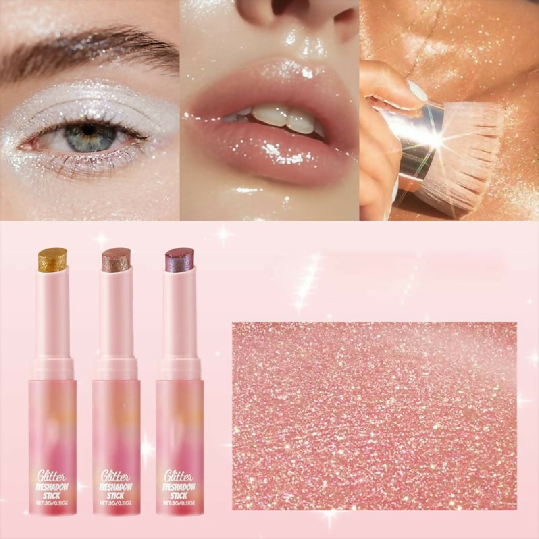 2 In 1 Jelly Shiny Shimmering Eyeshadow Stick - Long Lasting Glow Makeup Stick - Shade 1