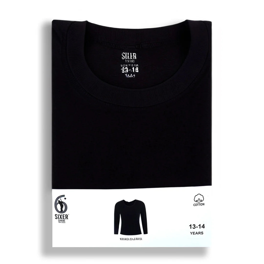 Kids Round Neck   Black