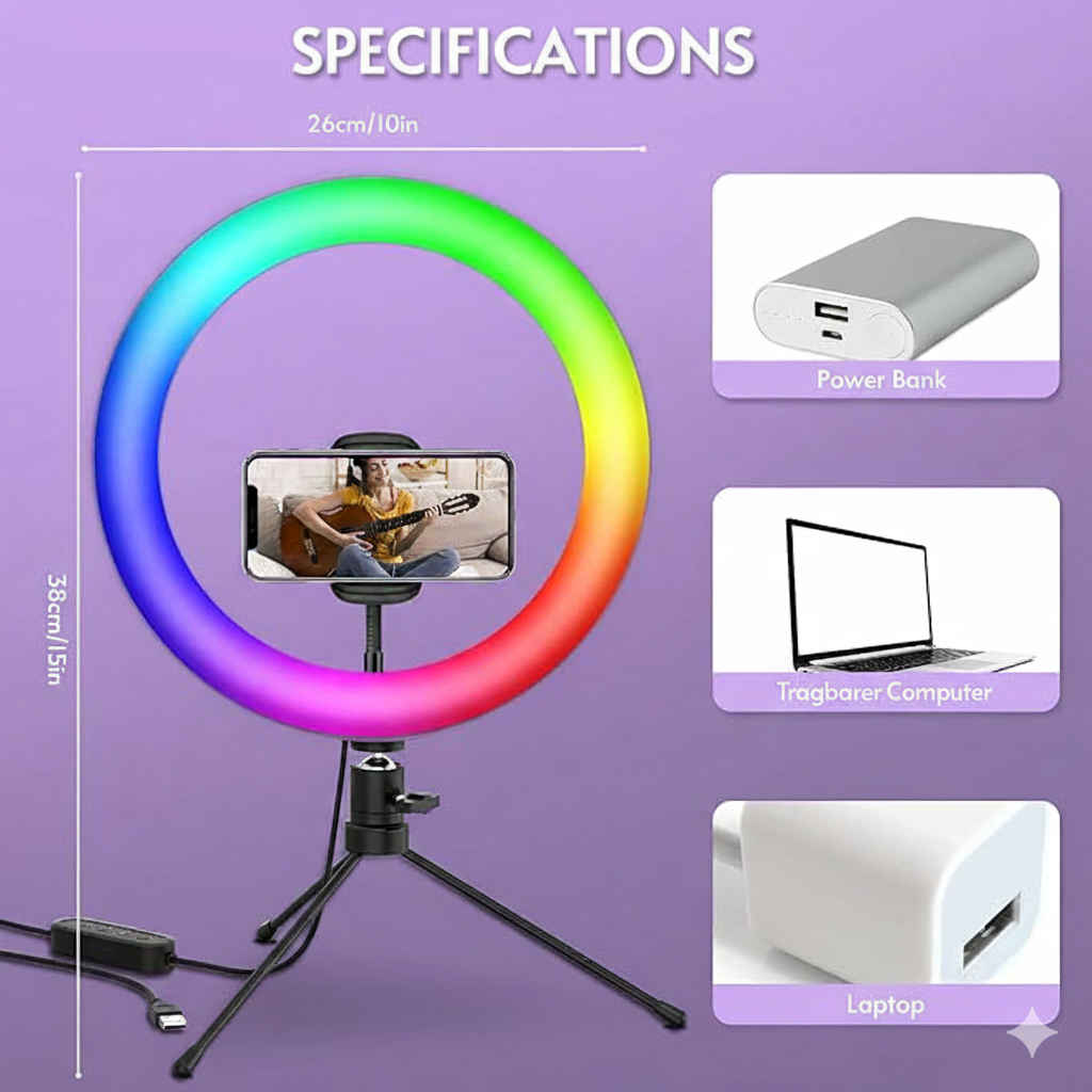 Dimmable LED Ring Light