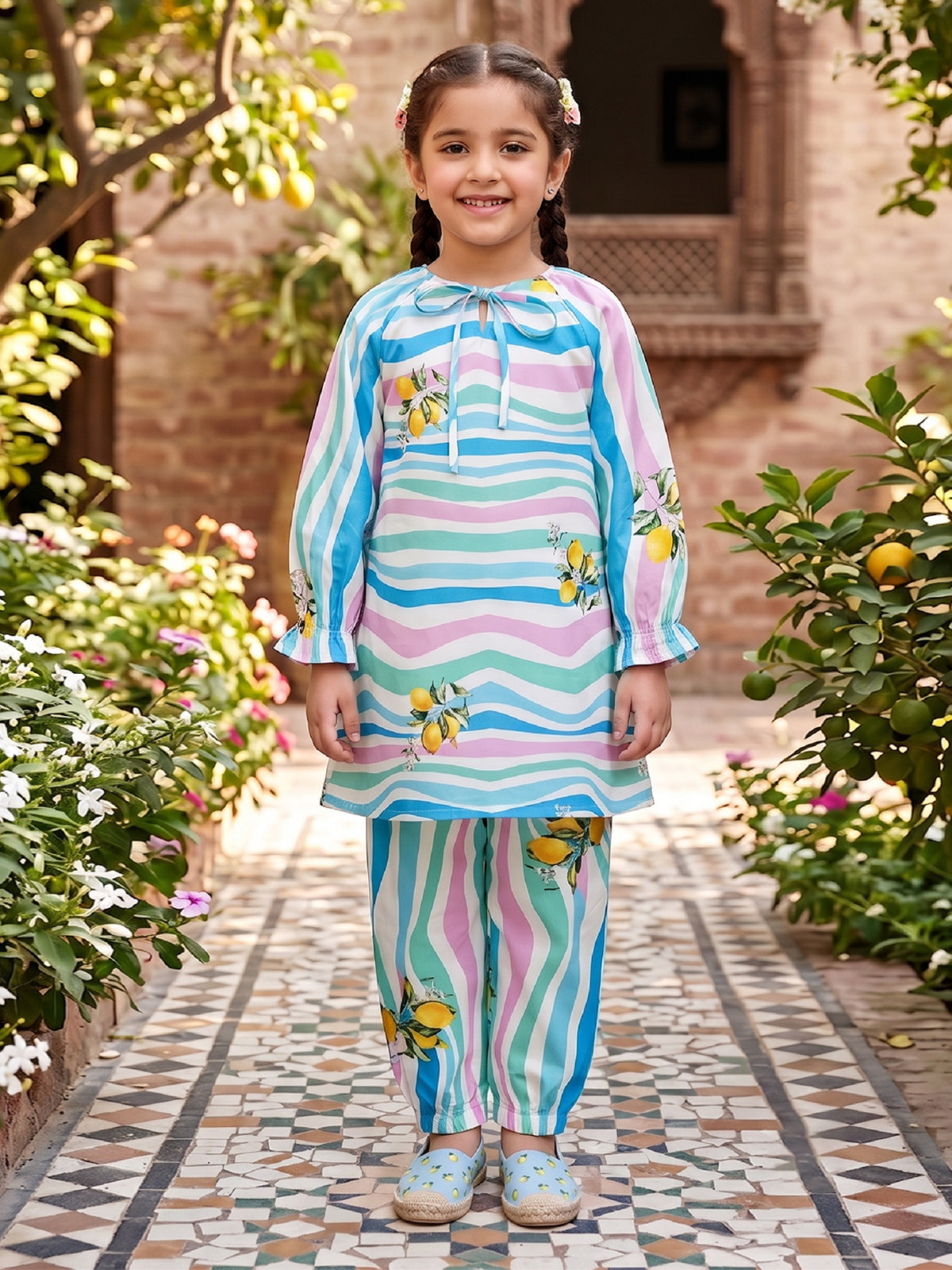 RWS-0001, Light Blue Digital Print 2 Pcs