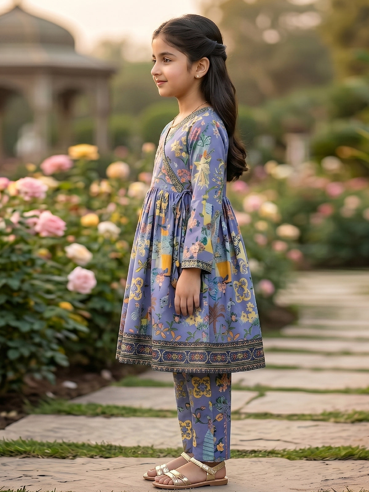 RWS-0007, vibrant blue Digital Print 2 Pcs