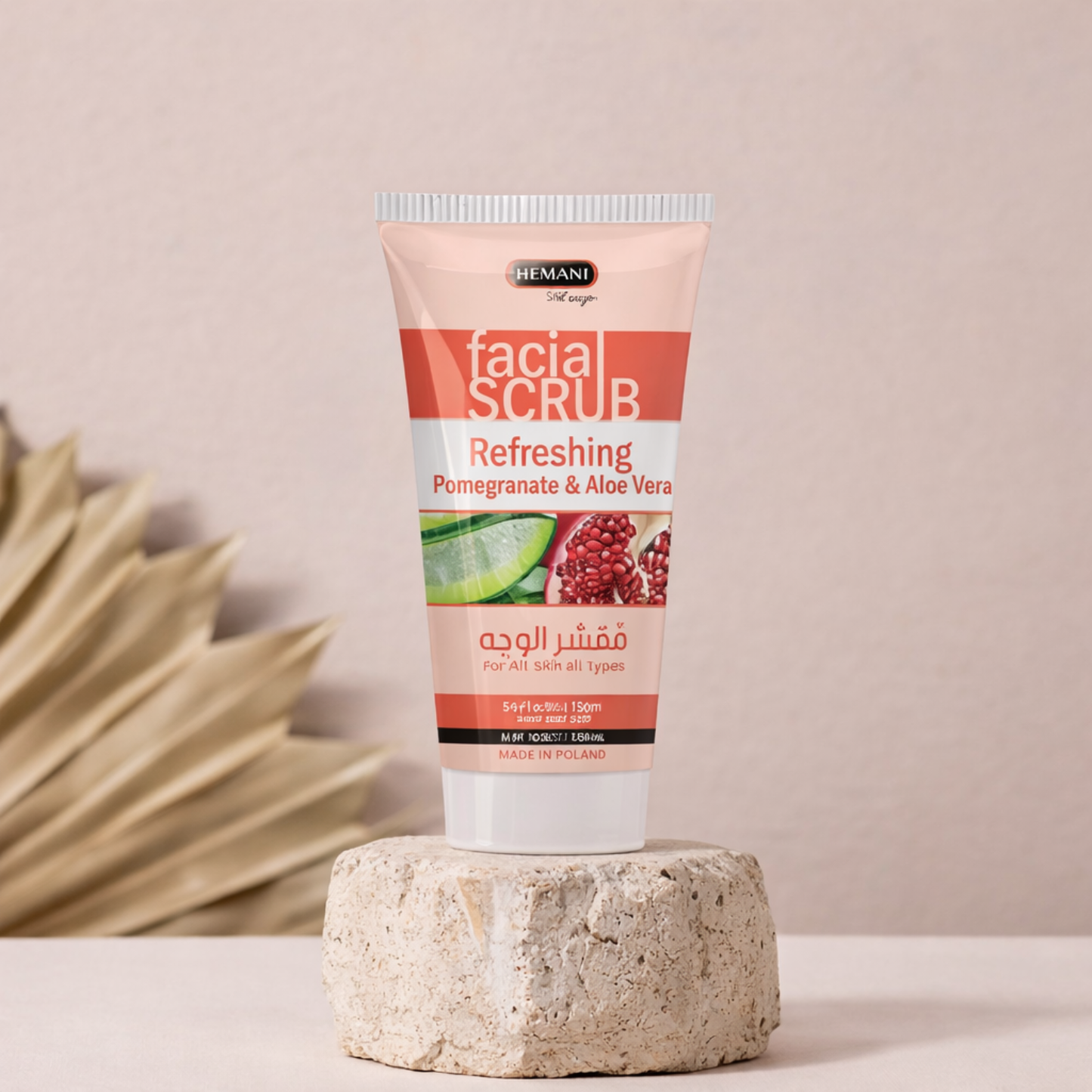Refreshing Facial Scrub with Pomegranate and Aloe Vera 150ml