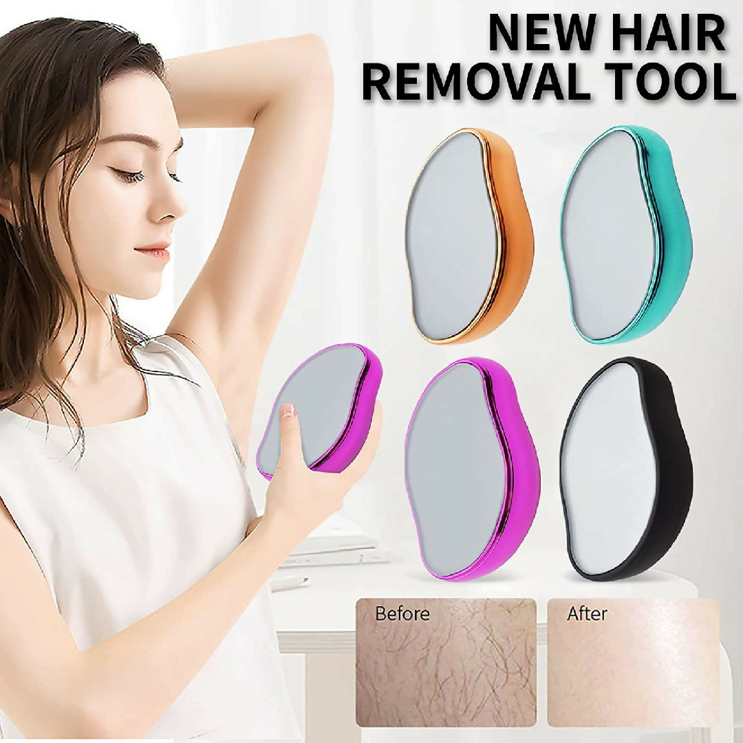 Bleame Crystal Hair Eraser - Painless Exfoliation Hair Removal Tool For Arms Legs Back - Apply To Any Part Of The Body - China - Random Color - Without Box