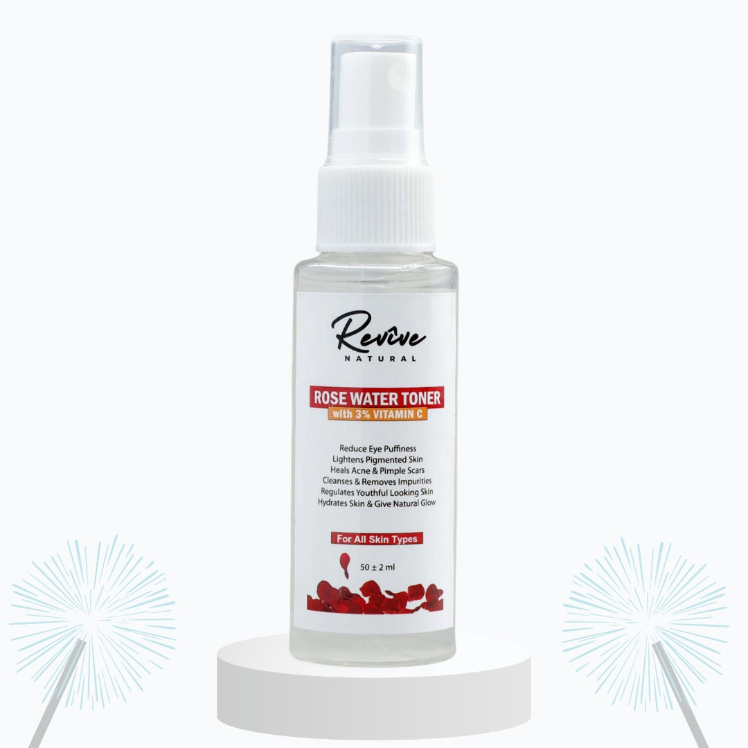 VitC-Rose Toner With 3% Vitamin C and Rose Water - 50 ML