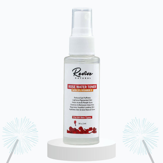 VitC-Rose Toner With 3% Vitamin C and Rose Water - 50 ML