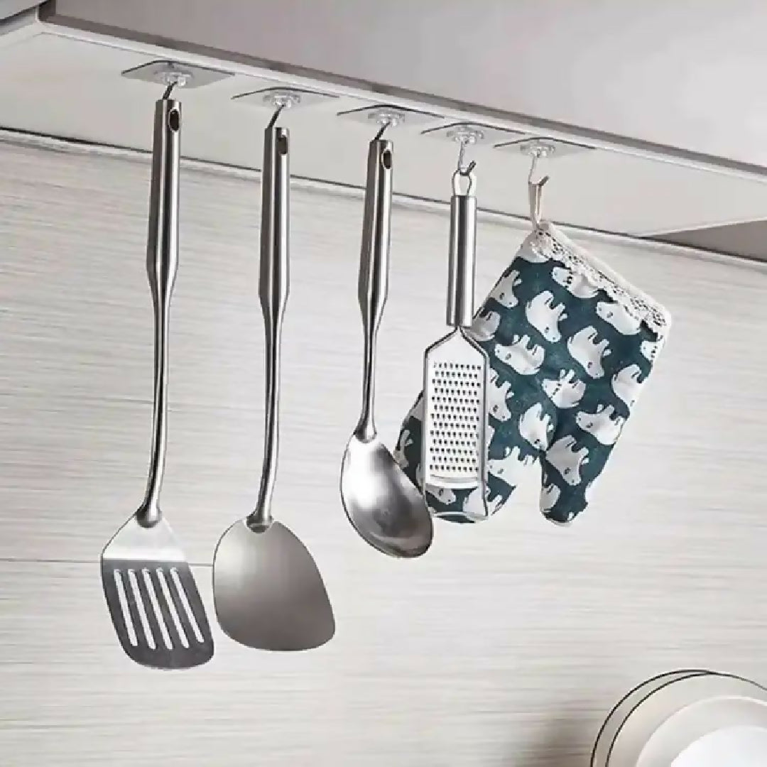 Pack Of 10Pcs Adhesive Suction Cup Hooks Stick Hook Heavy Duty Sticky Wall Ceiling or Nail Do