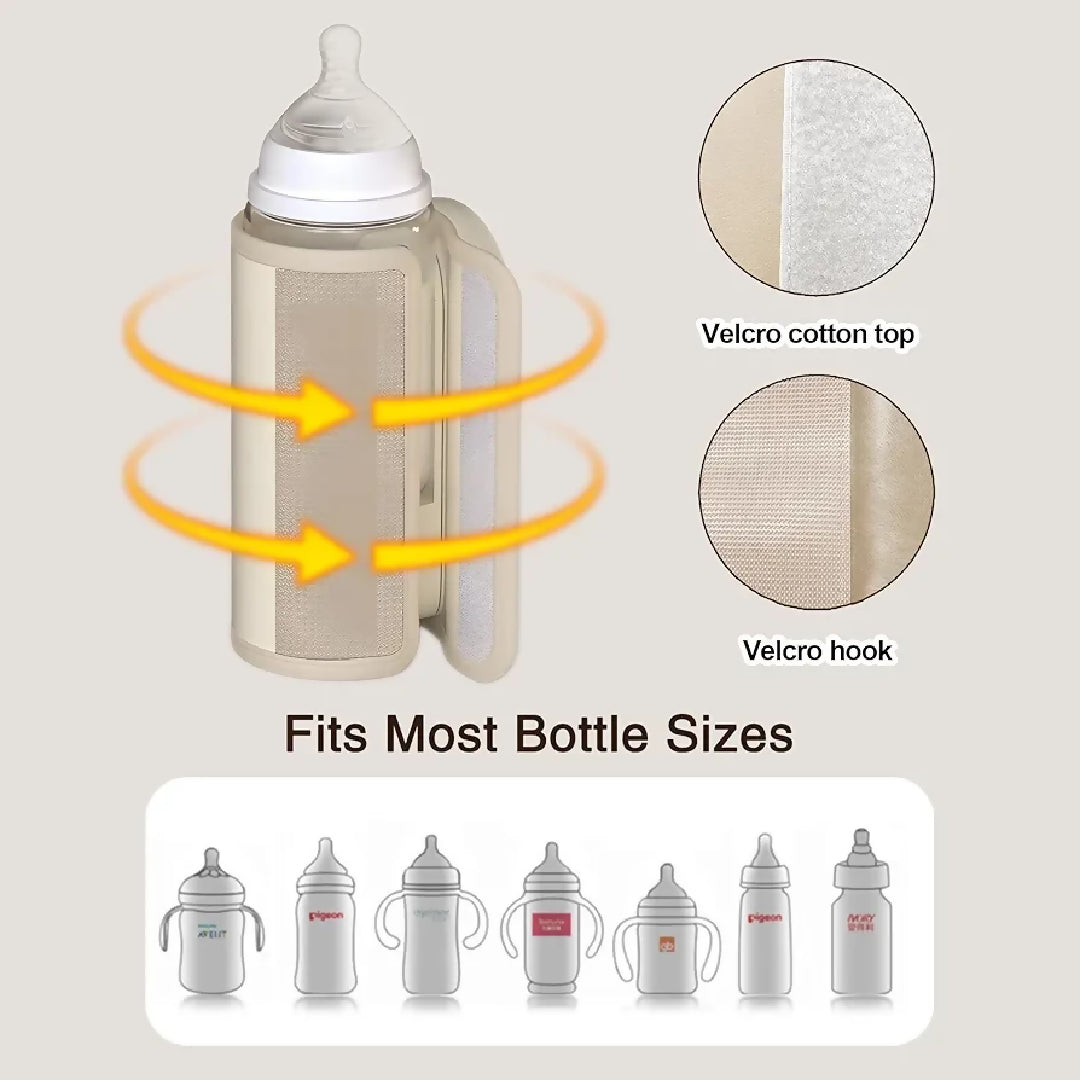 Portable Baby Bottle Warmer Portable Bottle Warmer for Travel Upgraded Baby Milk Warmer for Breastmilk or Formula Bottle Warmer On The Go with Milk Volume Window 6 Temperature Control 8000 MAh