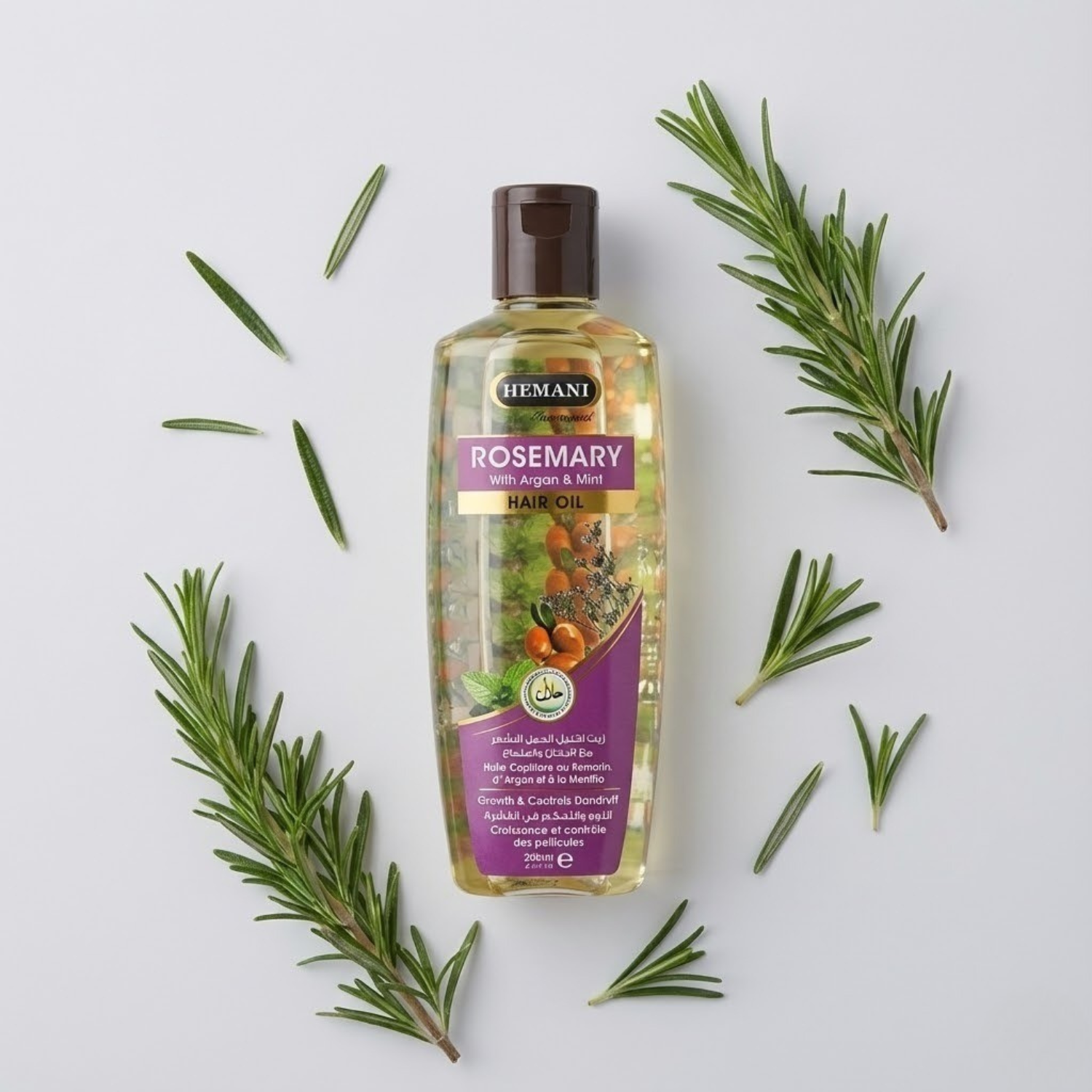 Rosemary Hair Oil with Argan & Mint 200ml