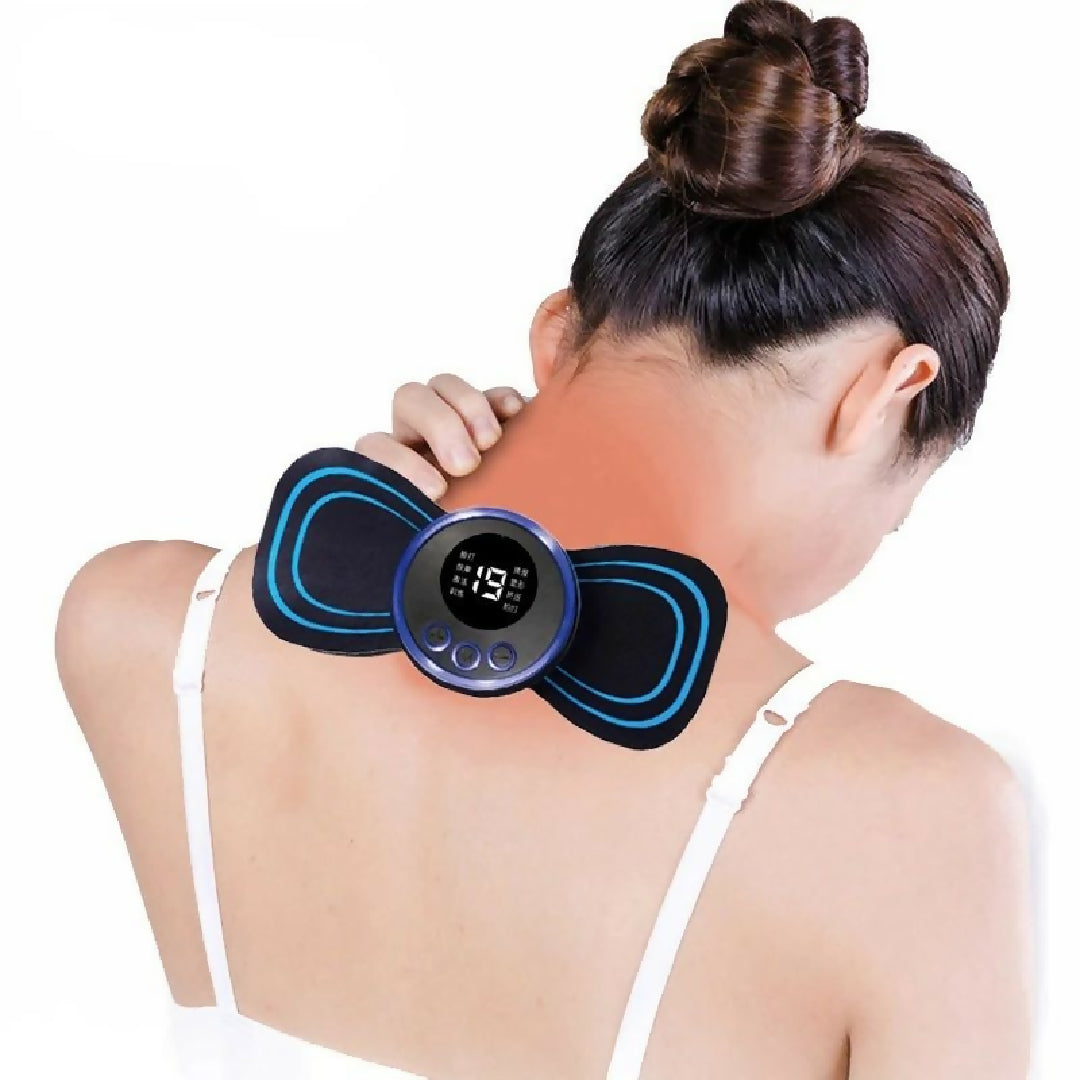 EMS Mini Body Massager-Portable Electric Neck and Back Muscle Stimulator