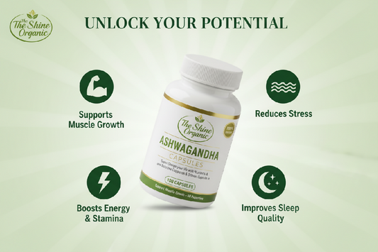 Ashwagandha 500mg 100 CapsulesOrganic Stress Relief Supplement