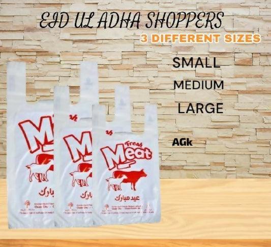 1kg Premium Quality Eid ul Adha Meat Bags Heavy Duty Qurbani Packing Bags Small Medium Large Sizes