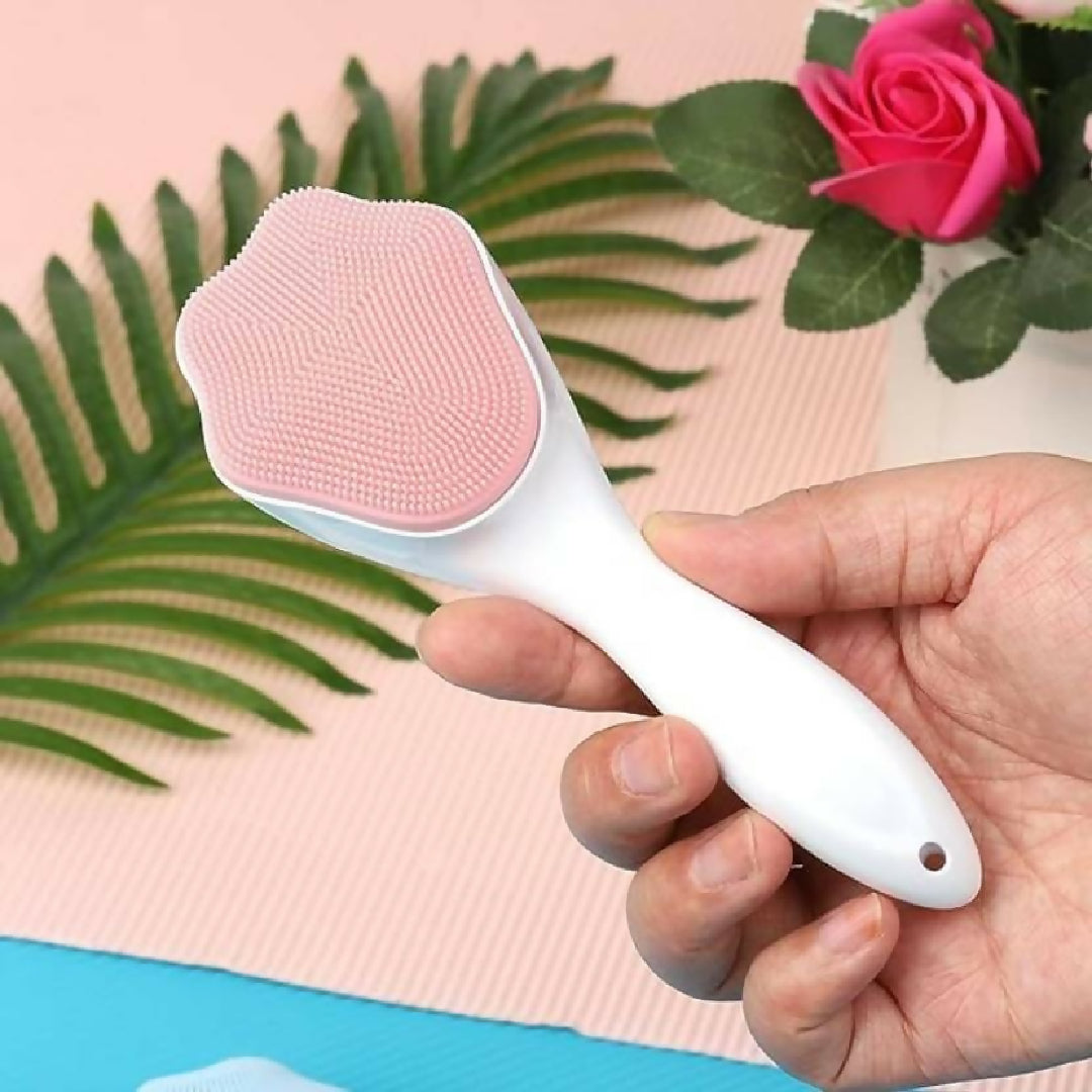 Combo Deal 1 Silicone Face Cleansing Brush and 1 Derma Roller