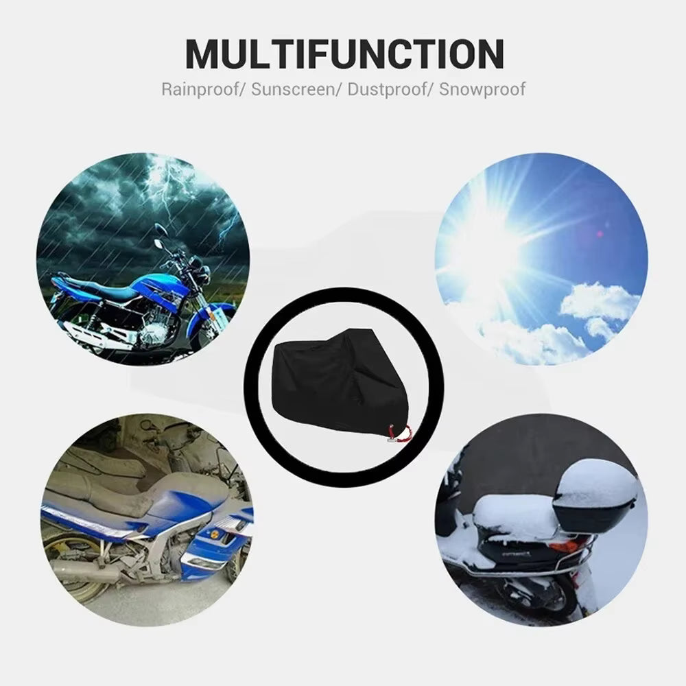 Bike Cover Full Size - CD70, Honda 125 & Yamaha YBR - Waterproof Motorcycle Cover, Top Parking Cover