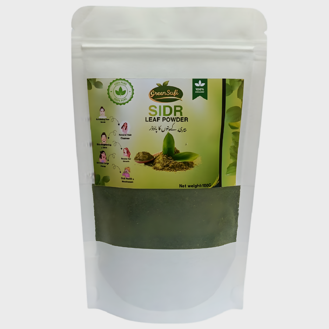 GreenSufi Organic Sidr Powder 100g Natural Beri Leaf Powder for Hair Care
