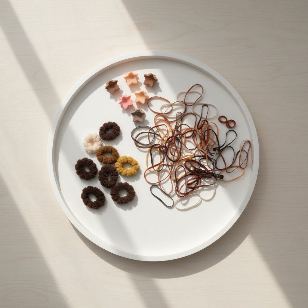 Hair Catcher Poni and Band 3 in 1 Brown