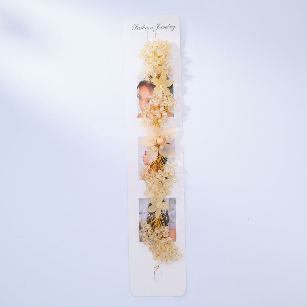 Red flora crystal Vine hair accessories